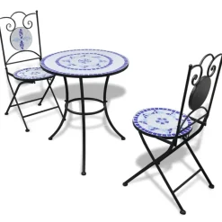 vidaXL - Stoel - Blauw - Keramiek Clearance