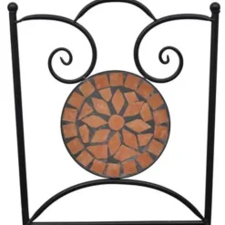 vidaXL - Stoel - Bruin - Keramiek