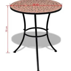 vidaXL - Stoel - Bruin - Keramiek