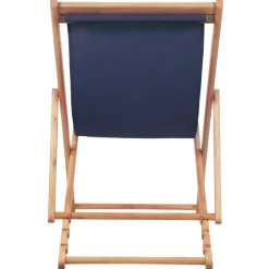 vidaXL - Strandstoel - Blauw - Stof Outlet