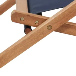 vidaXL - Strandstoel - Blauw - Stof Outlet