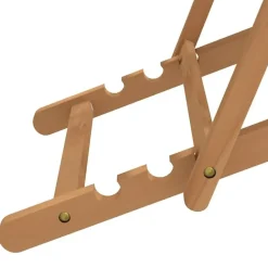 vidaXL - Strandstoel - Crème - Teakhout - Inklapbaar Best