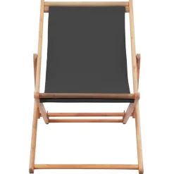 vidaXL - Strandstoel - Grijs - Stof Hot