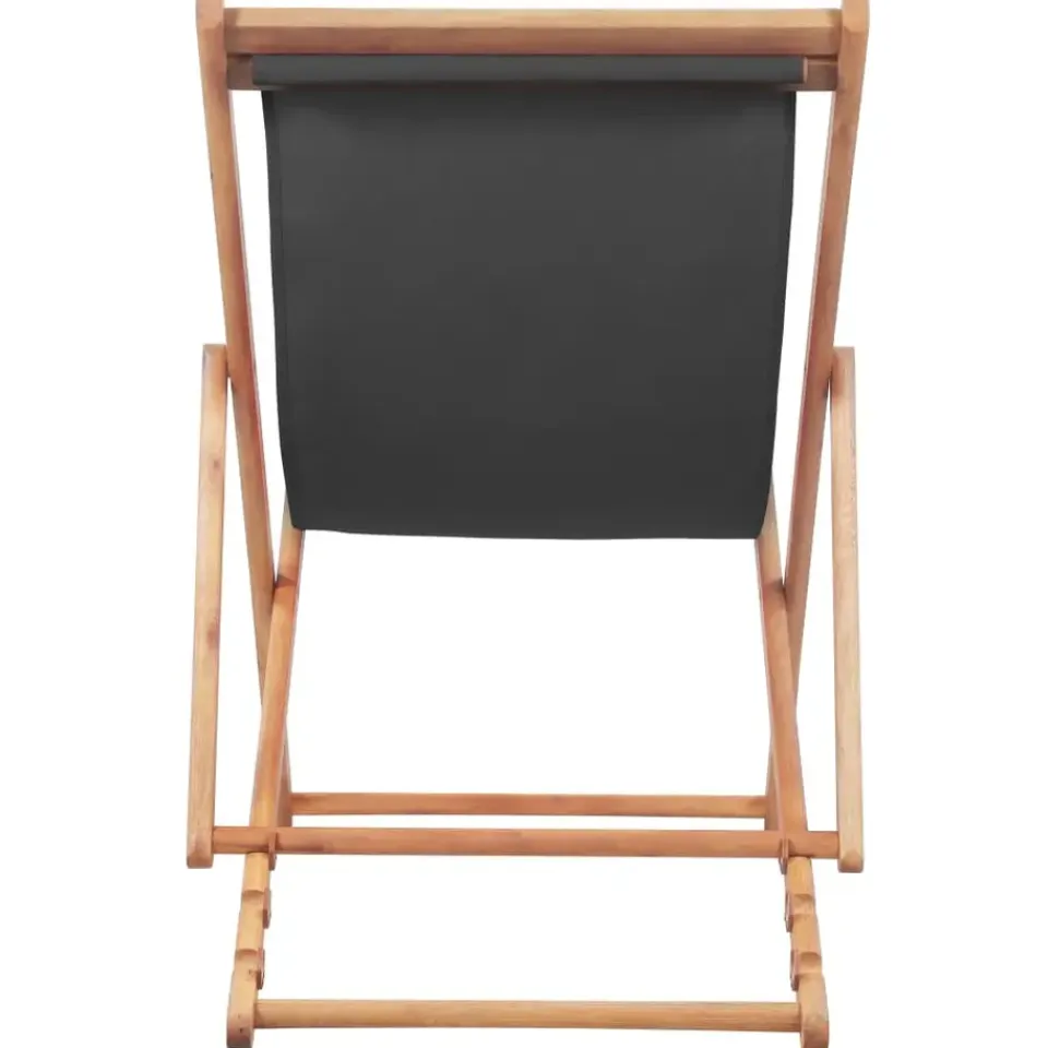 vidaXL - Strandstoel - Grijs - Stof Hot