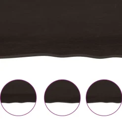 vidaXL - Tafelblad - Bruin - Eikenhout - 80 x 50 x 4 cm Hot