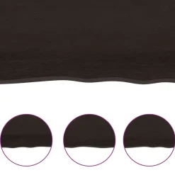 vidaXL - Tafelblad - Bruin - Eikenhout - 100 x 50 x 4 cm New