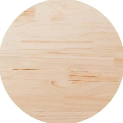 vidaXL - Tafelblad - Bruin - Grenenhout - Ø 90 x 2.5 cm Discount