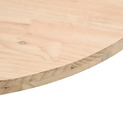 vidaXL - Tafelblad - Bruin - Grenenhout - Ø 90 x 2.5 cm Discount