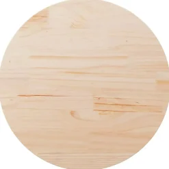 vidaXL - Tafelblad - Bruin - Grenenhout - Ø 80 x 2.5 cm New