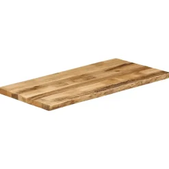 vidaXL - Tafelblad met natuurlijke rand - Bruin - Hout - 110 x 60 x 3.8 cm Online