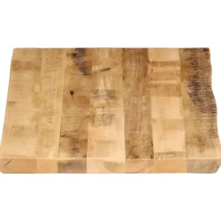 vidaXL - Tafelblad met natuurlijke rand - Bruin - Hout - 110 x 60 x 3.8 cm Online