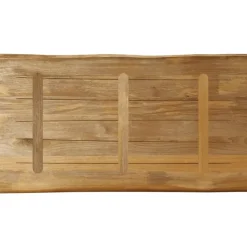 vidaXL - Tafelblad met natuurlijke rand - Bruin - Hout - 110 x 60 x 3.8 cm Online