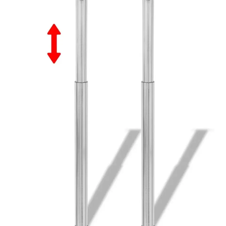 vidaXL - Tafelpoot - Zilver - IJzer Discount
