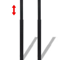 vidaXL - Tafelpoot - Zwart - IJzer - 4 stuks Hot