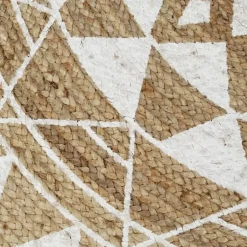 vidaXL - Tapijt - Wit - Jute Discount