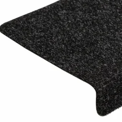 vidaXL - Tapijt Traptrede - Zwart - Polypropyleen - 5 stuks New