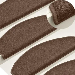vidaXL - Tapijt Traptrede - Bruin - Polypropyleen Hot