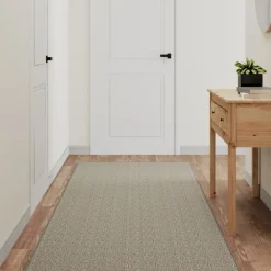 vidaXL - Tapijtloper - Zilver - Stof - 80 x 300 cm