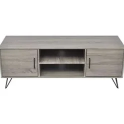 vidaXL - Televisiemeubel - Grijs - MDF Online