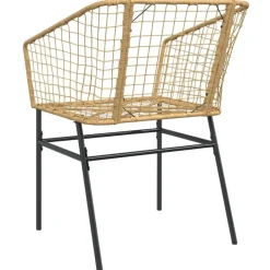 vidaXL - Terrasstoel - Bruin - Poly rattan en staal - 2 stuks Clearance