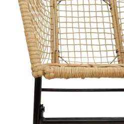 vidaXL - Terrasstoel - Bruin - Poly rattan en staal - 2 stuks Clearance