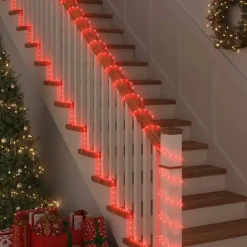 vidaXL - Touwenlicht met 1200 LED 50 m - Rood - PVC New