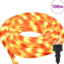 vidaXL - Touwenlicht met 2400 LED 100 m - Wit en rood - PVC Online