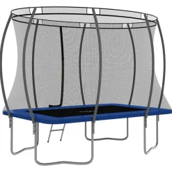 vidaXL - Trampolineset - Blauw - 274 x 183 x 76 cm Hot