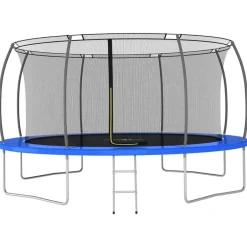 vidaXL - Trampolineset - Blauw - Ø 460 x 80 cm Hot