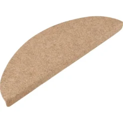 vidaXL - Trapmat - Beige - Stof - 56 x 17 x 3 cm - 10 stuks Best