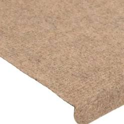vidaXL - Trapmat - Beige - Stof - 65 x 24.5 x 3.5 cm - 15 stuks New