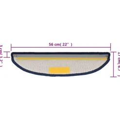 vidaXL - Trapmat - Blauw - Polypropyleen Clearance