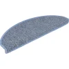 vidaXL - Trapmat - Blauw - Stof - 65 x 21 x 4 cm - 15 stuks Sale