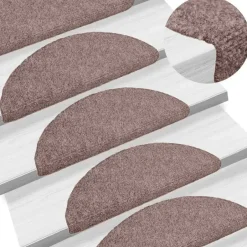 vidaXL - Trapmat - Bruin - Polypropyleen - 65 x 21 x 4 cm - 10 stuks Outlet