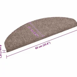 vidaXL - Trapmat - Bruin - Polypropyleen - 65 x 21 x 4 cm - 10 stuks Outlet