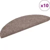 vidaXL - Trapmat - Bruin - Polypropyleen - 56 x 17 x 3 cm - 10 stuks Outlet