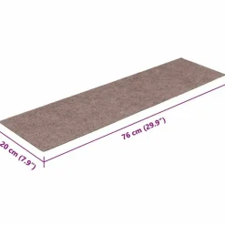 vidaXL - Trapmat - Bruin - Polypropyleen - 76 x 20 cm - 15 stuks