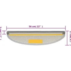 vidaXL - Trapmat - Grijs - Polypropyleen Discount