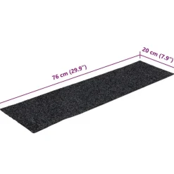 vidaXL - Trapmat - Grijs - Polypropyleen - 76 x 20 cm - 15 stuks Sale