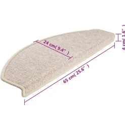 vidaXL - Trapmat - Taupe - Polypropyleen Clearance