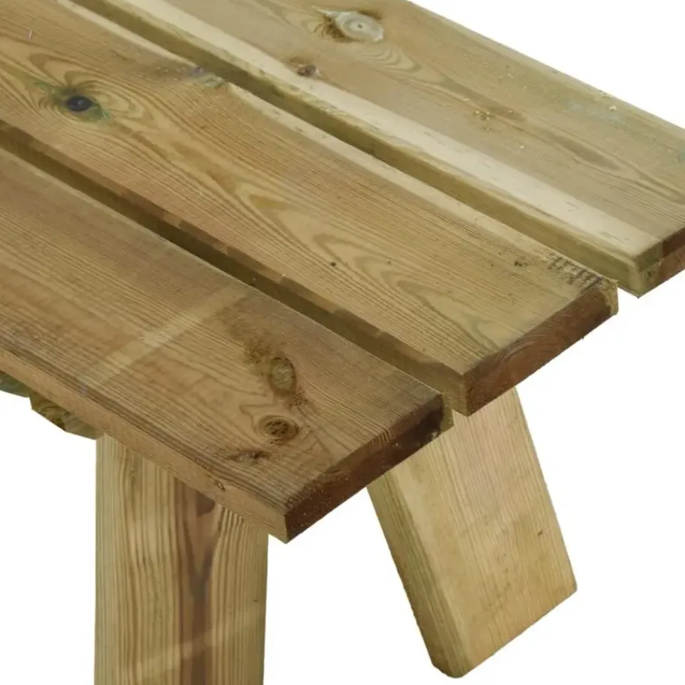 vidaXL - Tuinbank - Bruin - Grenenhout - 110 x 38 x 45 cm Online