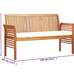 vidaXL - Tuinbank - Bruin - Hout - 150 cm Outlet