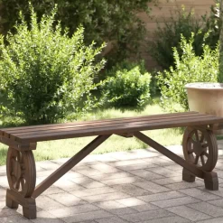 vidaXL - Tuinbank - Bruin - Hout - 115 cm Clearance