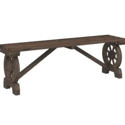 vidaXL - Tuinbank - Bruin - Hout - 115 cm Clearance