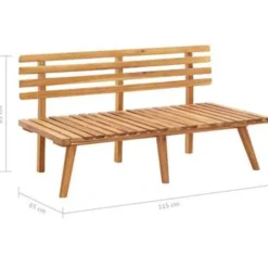 vidaXL - Tuinbank - Bruin - Acaciahout Hot