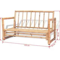 vidaXL - Tuinbank - Bruin - Bamboe Clearance