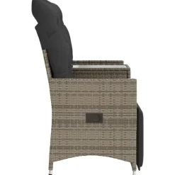 vidaXL - Tuinbank - Grijs - Poly rattan Clearance