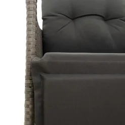 vidaXL - Tuinbank - Grijs - Poly rattan Clearance