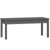vidaXL - Tuinbank - Grijs - Massief grenenhout - 109x44x45 cm Clearance