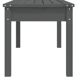 vidaXL - Tuinbank - Grijs - Massief grenenhout - 109x44x45 cm Clearance